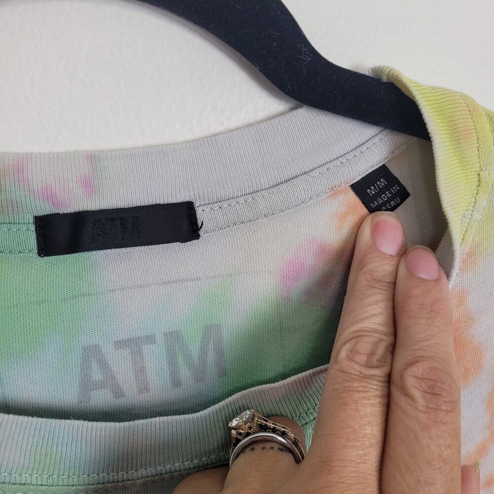 ATM Anthony Thomas Melillo Women’s M Tie Dye Sleeveless Maxi Dress GUC/Fair - Picture 5 of 5